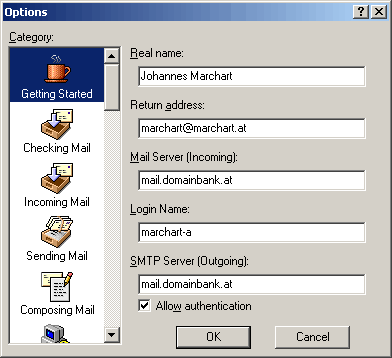 Dialog: Options